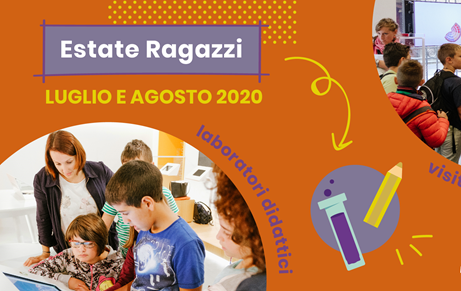 copertina news sito estate ragazzi 2020 al Museo del Risparmio