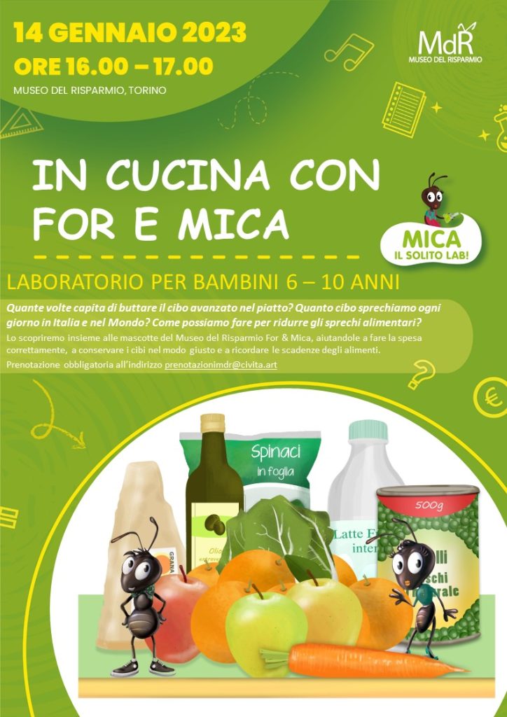 In cucina con For e Mica - laboratorio bambini 6 - 10 anni