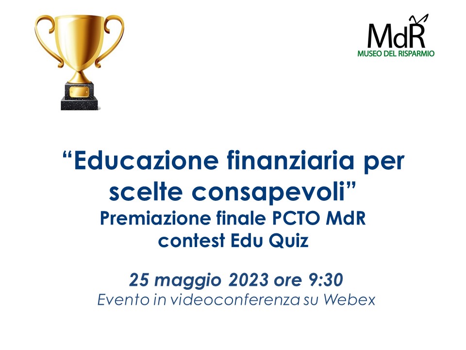 Pagina premio PCTO MdR 2022-2023