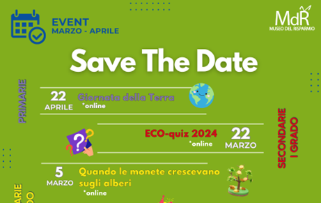 Save The Date: School events March – April - Museo del Risparmio