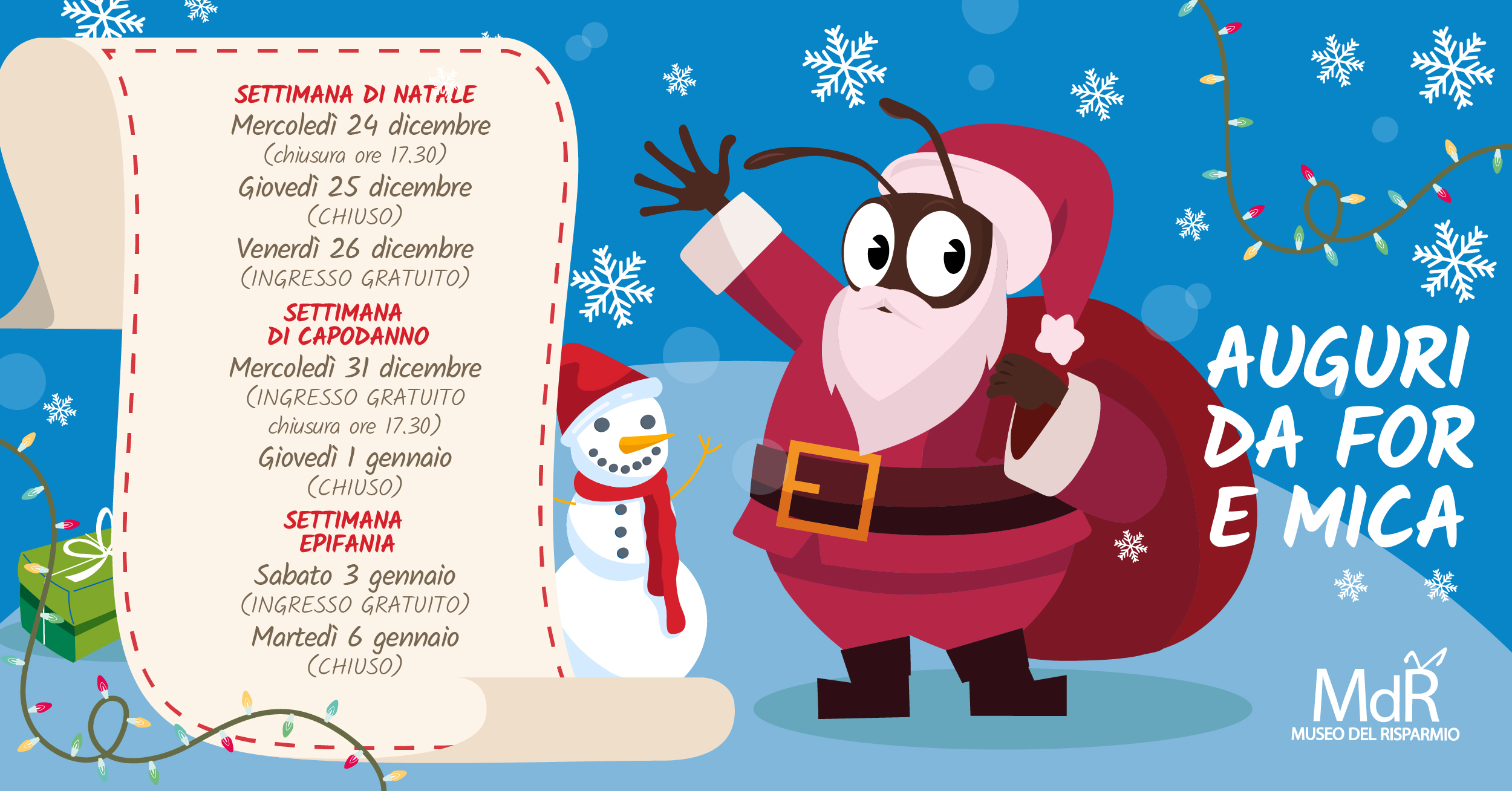 festività natalizie 2025